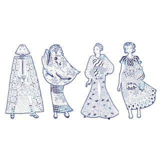 LES DEMOISELLES COLOURING SET