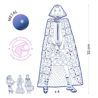 LES DEMOISELLES COLOURING SET