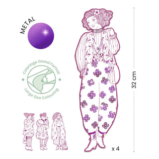LES DEMOISELLES COLOURING SET