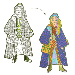 LES DEMOISELLES COLOURING SET