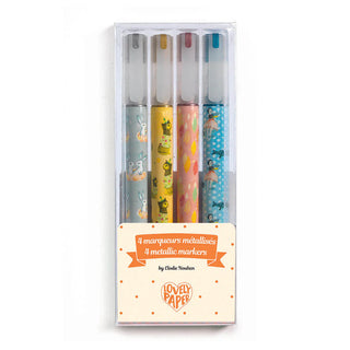 SET OF 4 ELODIE METALLIC MARKERS