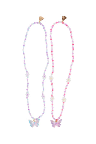 BUTTERFLIES AND DAISES NECKLACE
