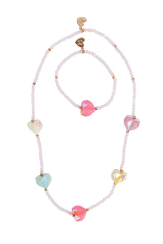 HEART GEODE NECKLACE & BRACELET
