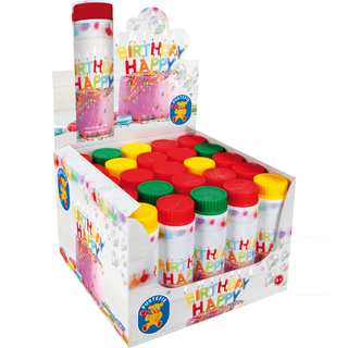 CLASSIC HAPPY BIRTHDAY TUBE BUBBLES