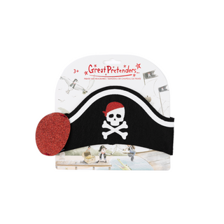 PIRATE HAT HEADBAND & EYEPATCH