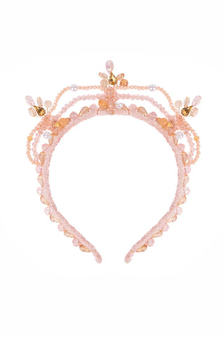 BLUSHING CRYSTALS BEADED TIARA