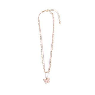 BOUTIQUE CHIC BUBBLY BUTTERFLY NECKLACE