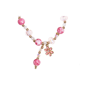 BOUTIQUE GLITTER PINK CRYSTAL NECKLACE