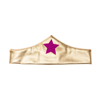 SUPERHERO STAR DRESS, CAPE & HEADPIECE