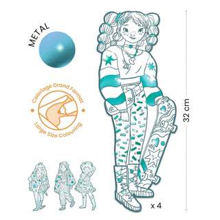 LES DEMOISELLES COLOURING SET